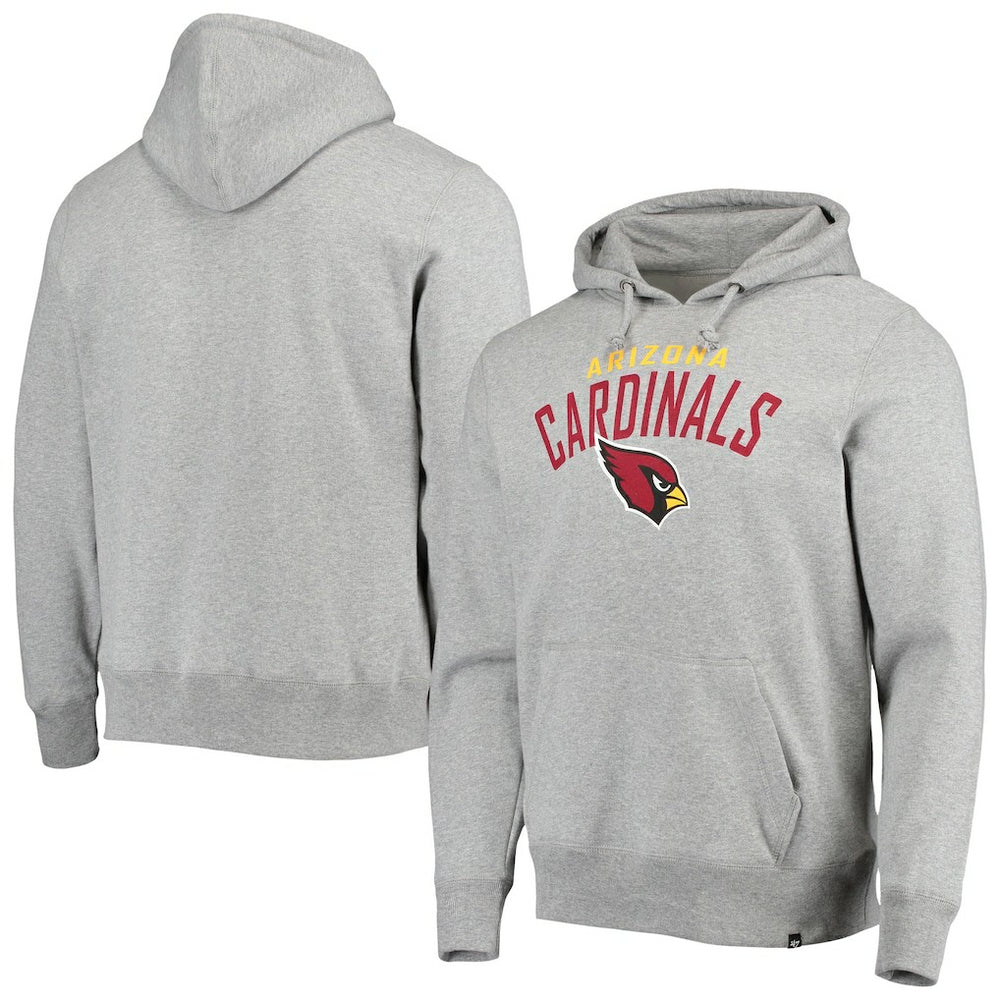 Arizona Cardinals '47 Outrush Headline Pullover Hoodie Heathered Gray - 47 brand