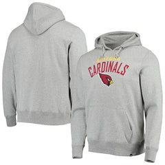 Arizona Cardinals '47 Outrush Headline Pullover Hoodie Heathered Gray - 47 brand