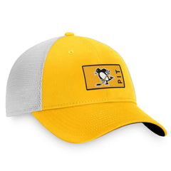 Pittsburgh Penguins Fanatics Authentic Pro Trucker Snapback Hat Gold/White