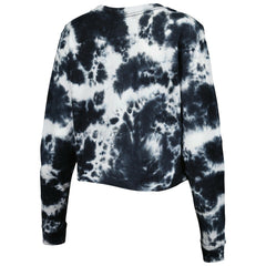 New Era - Chicago Bulls Women's Tie Dye Cropped Long Sleeve T-Shirt - Black