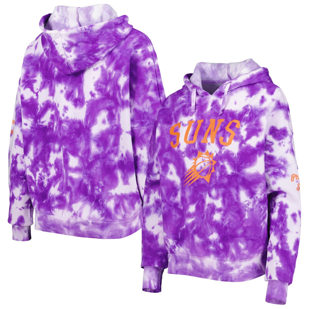 New Era - Phoenix Suns Women's Brushed Cotton Tie-Dye Pullover Hoodie - Purple