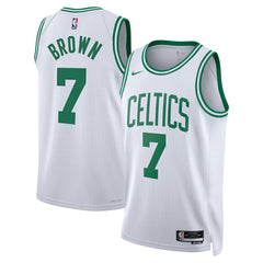 Nike - Jaylen Brown Boston Celtics Unisex Swingman Jersey - Association Edition - White