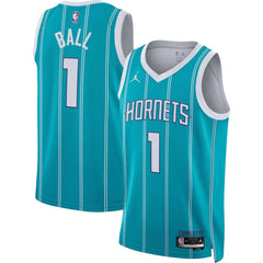 NBA - LaMelo Ball Charlotte Hornets Jordan Brand Unisex Swingman Jersey - Icon Edition - Teal