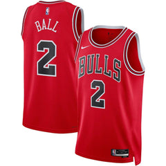 Nike - Lonzo Ball Chicago Bulls Unisex Swingman Jersey - Icon Editi- Red