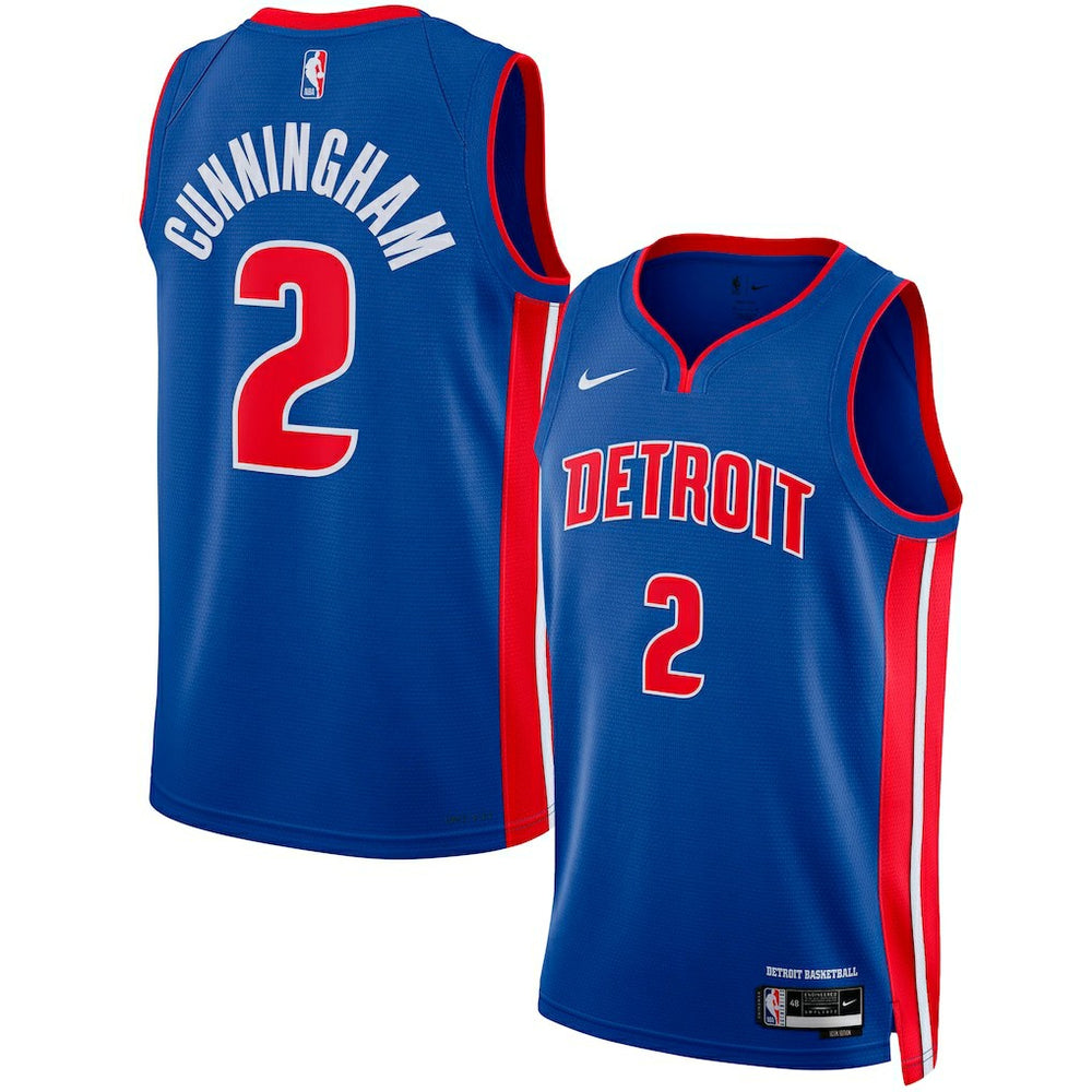 Nike - Cade Cunningham Detroit Pistons Unisex Swingman Jersey - Icon Edition - Blue