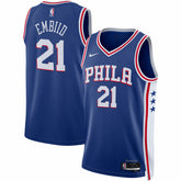 Nike - Joel Embiid Philadelphia 76ers Unisex Swingman Jersey - Icon Edition - Royal