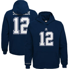 Dallas Cowboys Youth Retired Player Name & Number Pullover Hoodie Navy - Mitchell & Ness