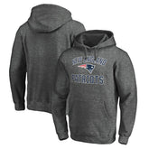New England Patriots Victory Arch Team Fitted Pullover Hoodie Charcoal - NFL