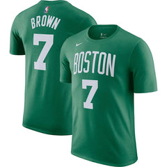 Nike - Jaylen Brown Boston Celtics Icon 2022/23 Name & Number T-Shirt - Kelly Green