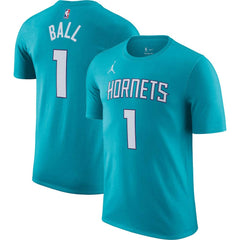 Nike - LaMelo Ball Charlotte Hornets Icon 2022/23 Name & Number T-Shirt - Teal