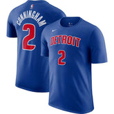 Nike - Cade Cunningham Detroit Pistons Icon 2022/23 Name & Number T-Shirt - Blue