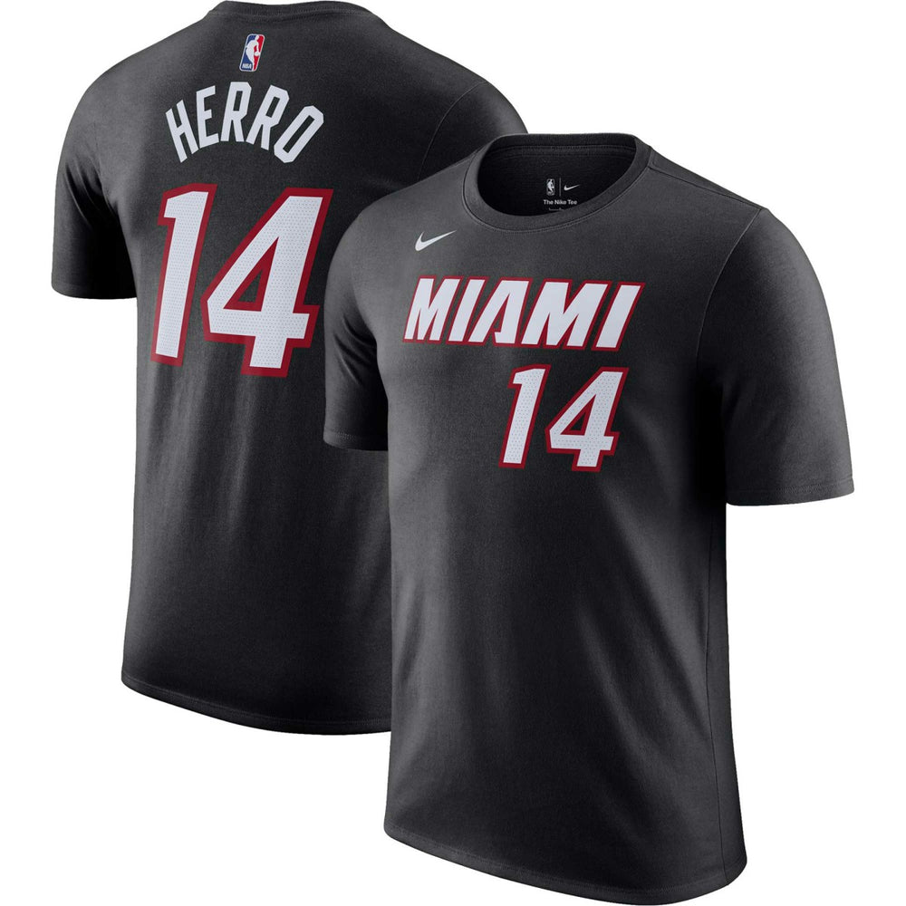 Nike - Tyler Herro Miami Heat Icon 2022/23 Name & Number T-Shirt - Black