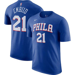 Nike - Joel Embiid Philadelphia 76ers Icon 2022/23 Name & Number T-Shirt - Royal