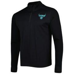NBA - Chicago Bulls Levelwear Nano Engineered Knit Fabric Quarter-Zip Jacket - Black