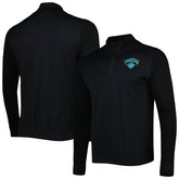 NBA - New York Knicks Levelwear Nano Engineered Knit Fabric Quarter-Zip Jacket - Black