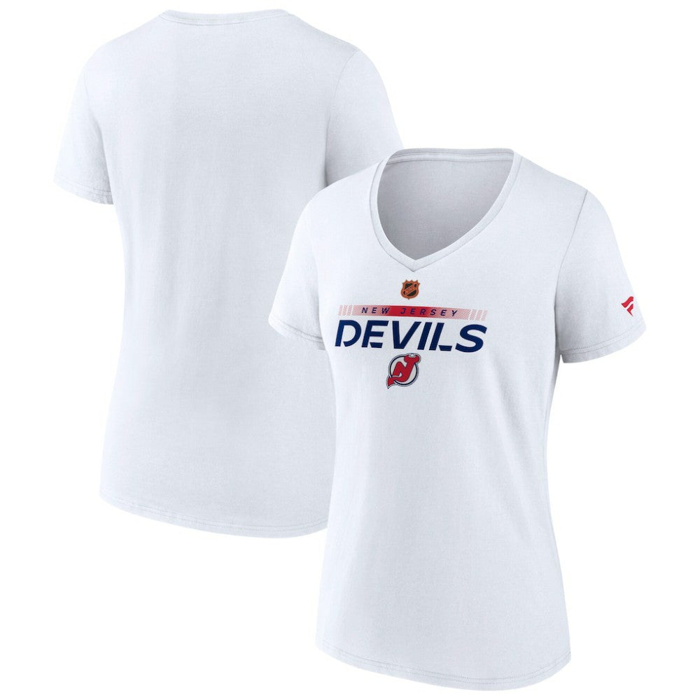 New Jersey Devils - Fanatics Women's Special Edition V-Neck T-Shirt White