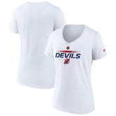 New Jersey Devils - Fanatics Women's Special Edition V-Neck T-Shirt White