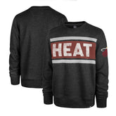 47 brand - Miami Heat '47 Tribeca Emerson Pullover Sweatshirt - Heather Black
