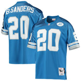 Barry Sanders Detroit Lions 1991 Authentic Throwback Retired Player Jersey Blue - Mitchell & Ness