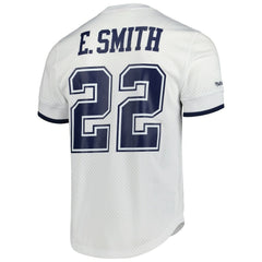 Emmitt Smith Dallas Cowboys Retired Player Name & Number Mesh Top White - Mitchell & Ness