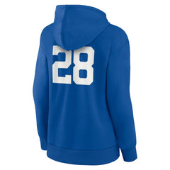 Jonathan Taylor Indianapolis Colts Women's Player Icon Name & Number V-Neck Pullover Hoodie Royal - Fanatics