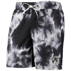 NBA - Brooklyn Nets G-III Sports by Carl Banks Splash Volley Swim Shorts - Black