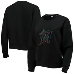Miami Marlins DKNY Sport Women's Carrie Pullover Sweatshirt for sale