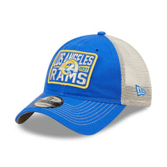 Los Angeles Rams New Era Devoted Trucker 9TWENTY Snapback Hat Royal/Natural - NFL