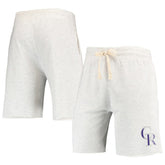 Colorado Rockies Concepts Sport Mainstream Terry Tri-Blend Shorts Lifestyle