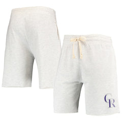 Colorado Rockies Concepts Sport Mainstream Terry Tri-Blend Shorts Lifestyle