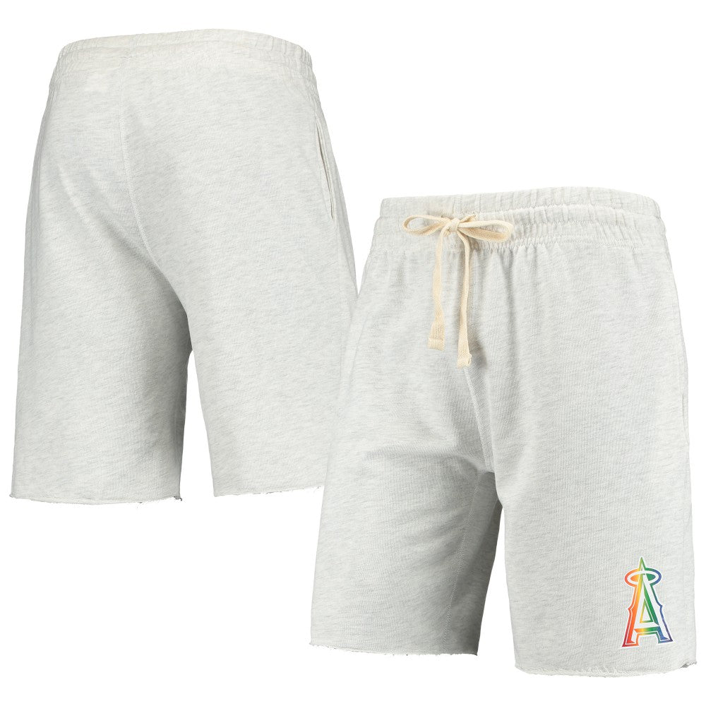 Los Angeles Angels Concepts Sport Mainstream Logo Terry Tri-Blend Shorts Sale