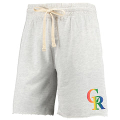 Colorado Rockies Concepts Sport Mainstream Logo Terry Tri-Blend Shorts Online