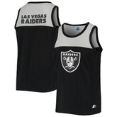 Las Vegas Raiders Starter Team Touchdown Fashion Tank Top Black/Silver - NFL