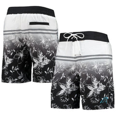 Carolina Panthers G-III Sports by Carl Banks Island Volley Swim Shorts Black - NFL