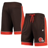 Cleveland Browns Starter Fan Favorite Fashion Shorts Brown/Orange - NFL
