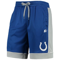 Indianapolis Colts Starter Fan Favorite Fashion Shorts Royal/Gray - NFL