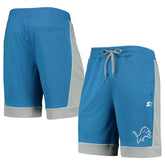 Detroit Lions Starter Fan Favorite Fashion Shorts Blue/Gray - NFL