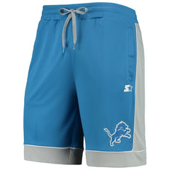 Detroit Lions Starter Fan Favorite Fashion Shorts Blue/Gray - NFL