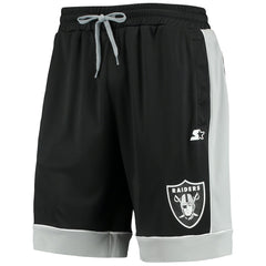 Las Vegas Raiders Starter Fan Favorite Fashion Shorts Black/Silver - NFL