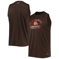 Cleveland Browns MSX by Michael Strahan Rebound Tank Top Brown - NFL