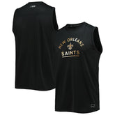 New Orleans Saints MSX by Michael Strahan Rebound Tank Top Black - NFL