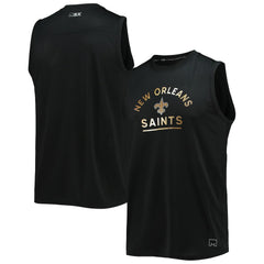 New Orleans Saints MSX by Michael Strahan Rebound Tank Top Black - NFL