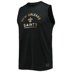 New Orleans Saints MSX by Michael Strahan Rebound Tank Top Black - NFL