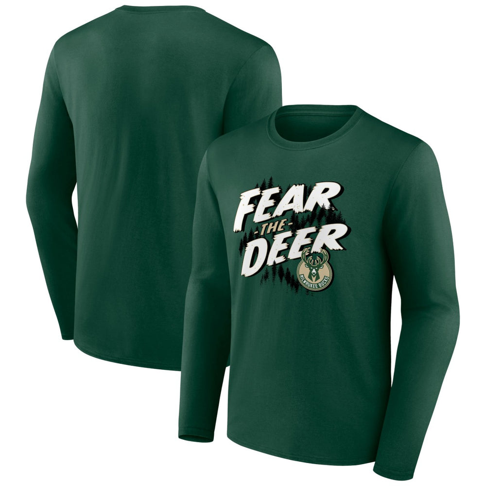 NBA - Milwaukee Bucks Tip-Off Long Sleeve T-Shirt - Hunter Green