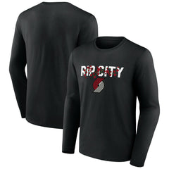 NBA - Portland Trail Blazers Tip-Off Long Sleeve T-Shirt - Black