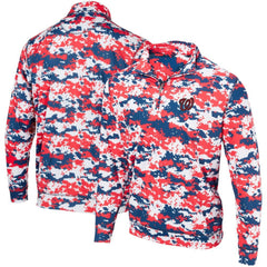 Washington Nationals Digital Camo Performance Quarter-Zip Pullover Jacket for sale