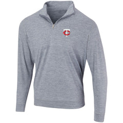 Minnesota Twins Peached Marled Yarn Quarter-Zip Pullover Jacket Online
