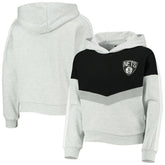 NBA - Brooklyn Nets Girls Youth All Yours Pullover Hoodie - Heathered Gray