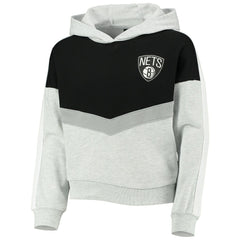 NBA - Brooklyn Nets Girls Youth All Yours Pullover Hoodie - Heathered Gray