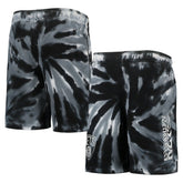 NBA - Brooklyn Nets Youth Santa Monica Tie-Dye Shorts - Black